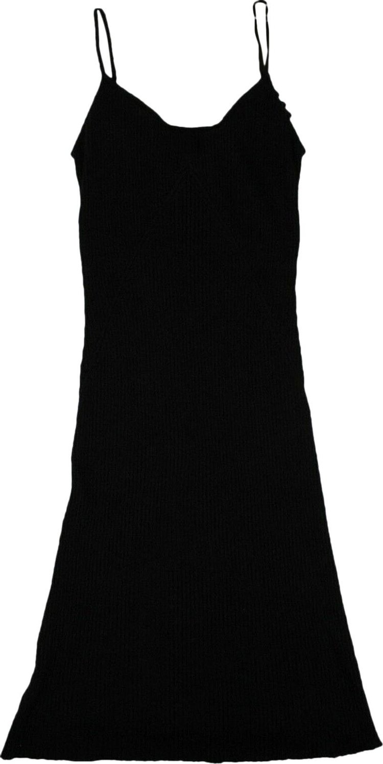 Palm Angels Mohair Sleeveless Sweater Dress 'Black'