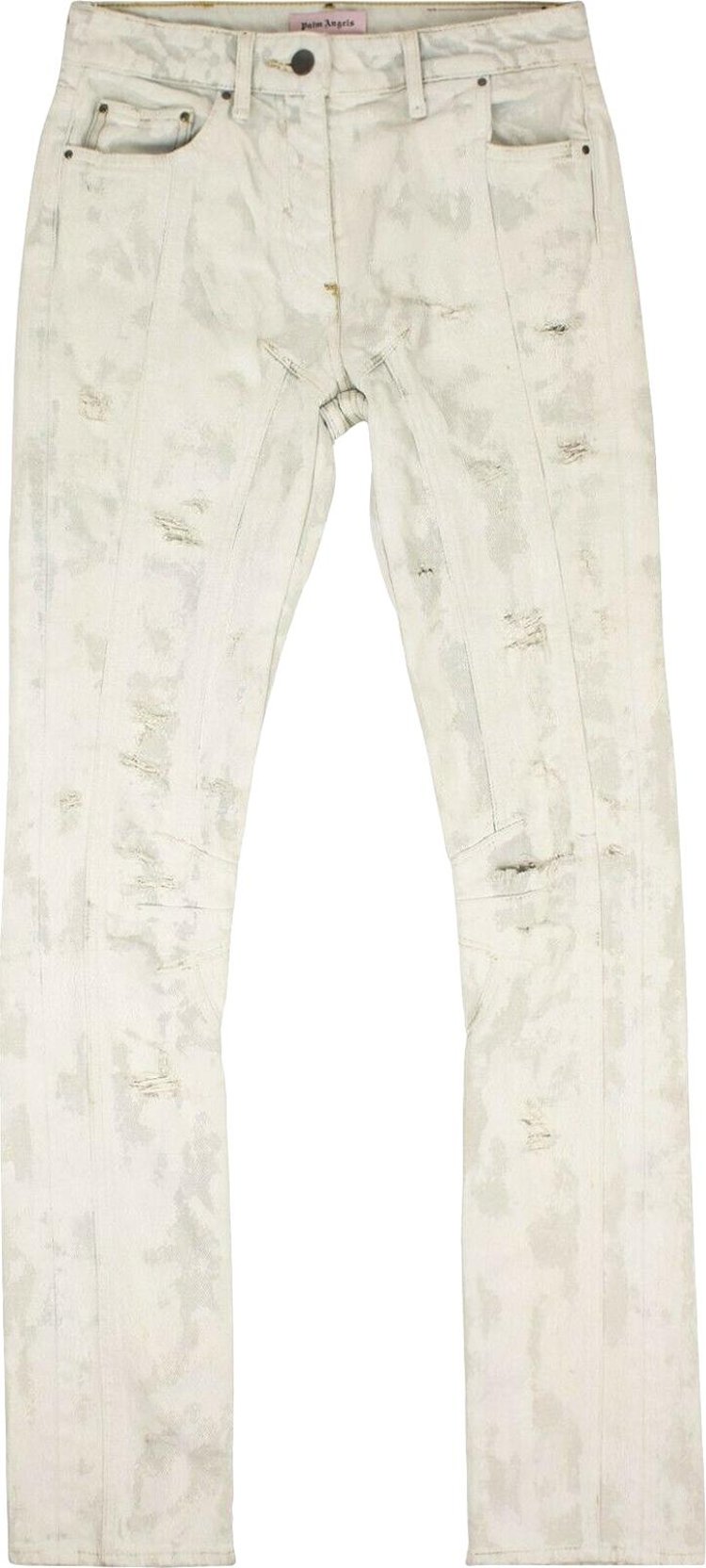 Palm Angels Tie Dye Distressed Jeans 'Blue/White'