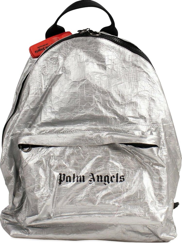 Palm Angels Metallic Small Backpack 'Silver'
