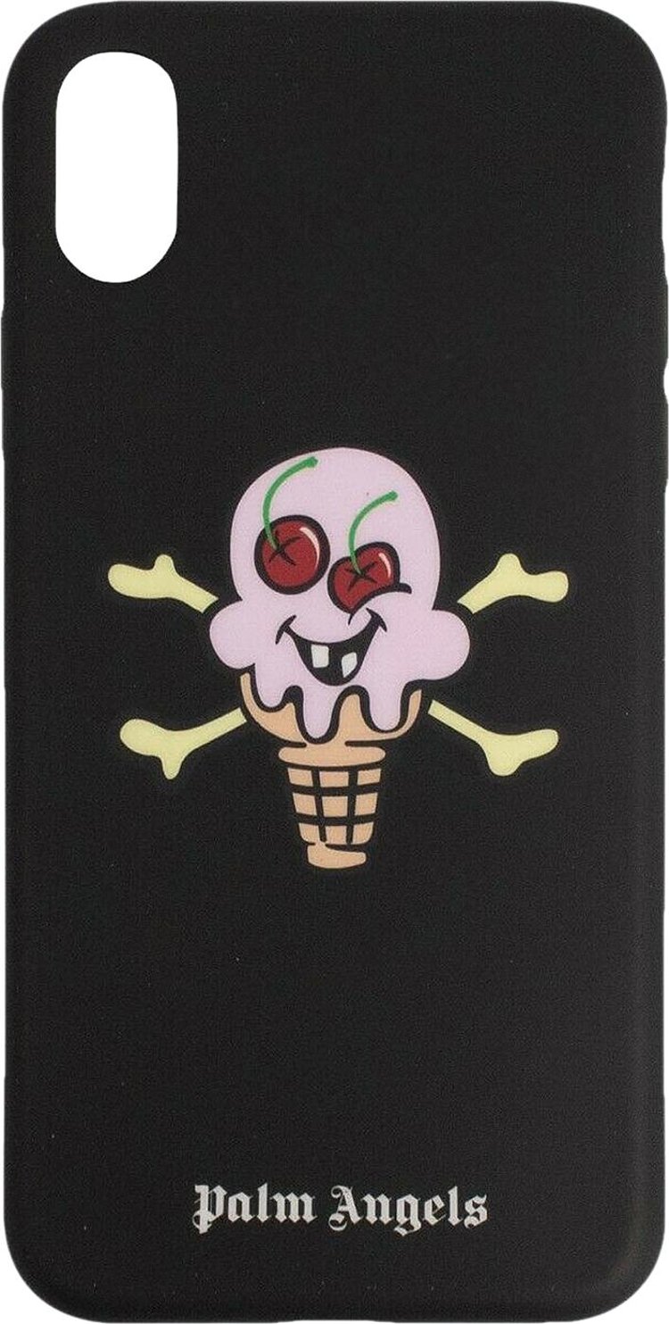 Palm Angels Skull Ice Cream Print iPhone X Case 'Black'