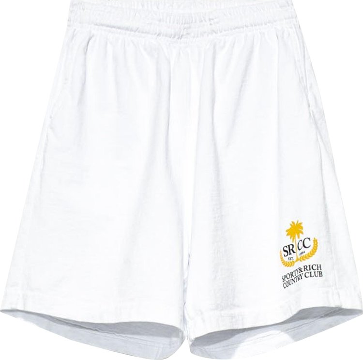 Sporty & Rich Country Club Shorts 'White'