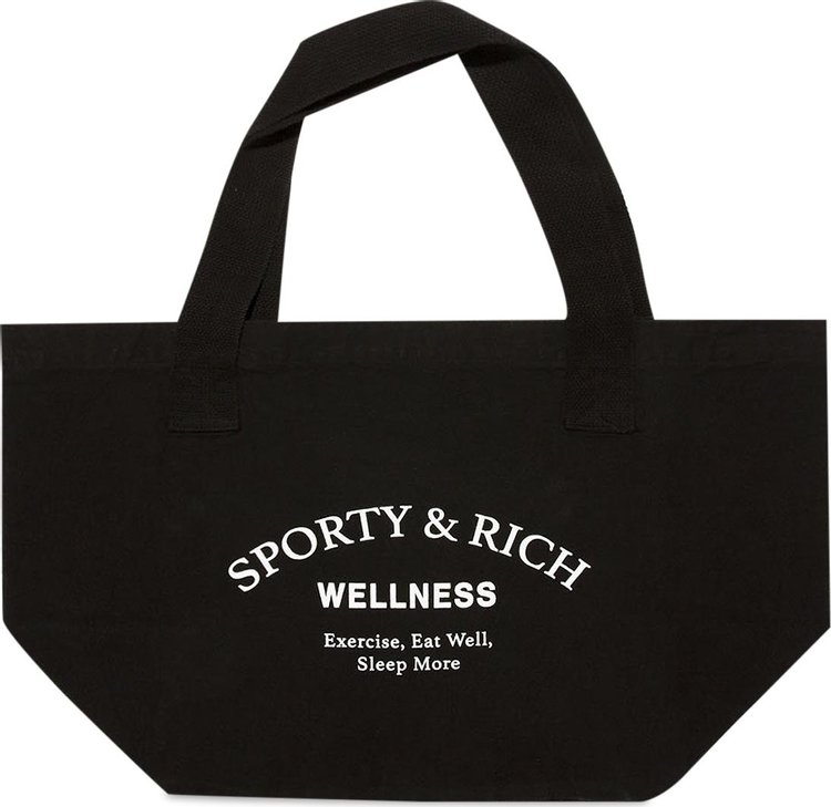Sporty & Rich Wellness Studio Tote 'Noir'