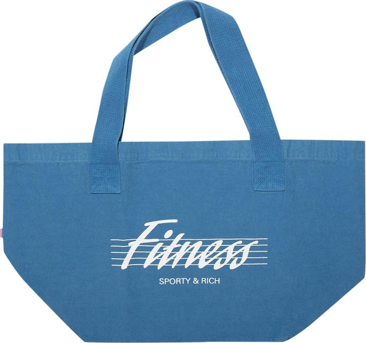 Sporty & Rich 80s Fitness Tote Bag 'Sapphire'