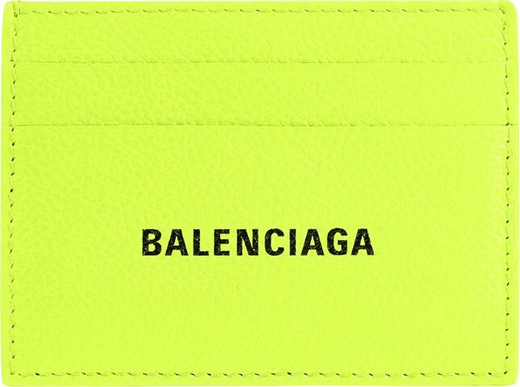 Balenciaga Credit Card Holder 'Fluo Yellow/Black'
