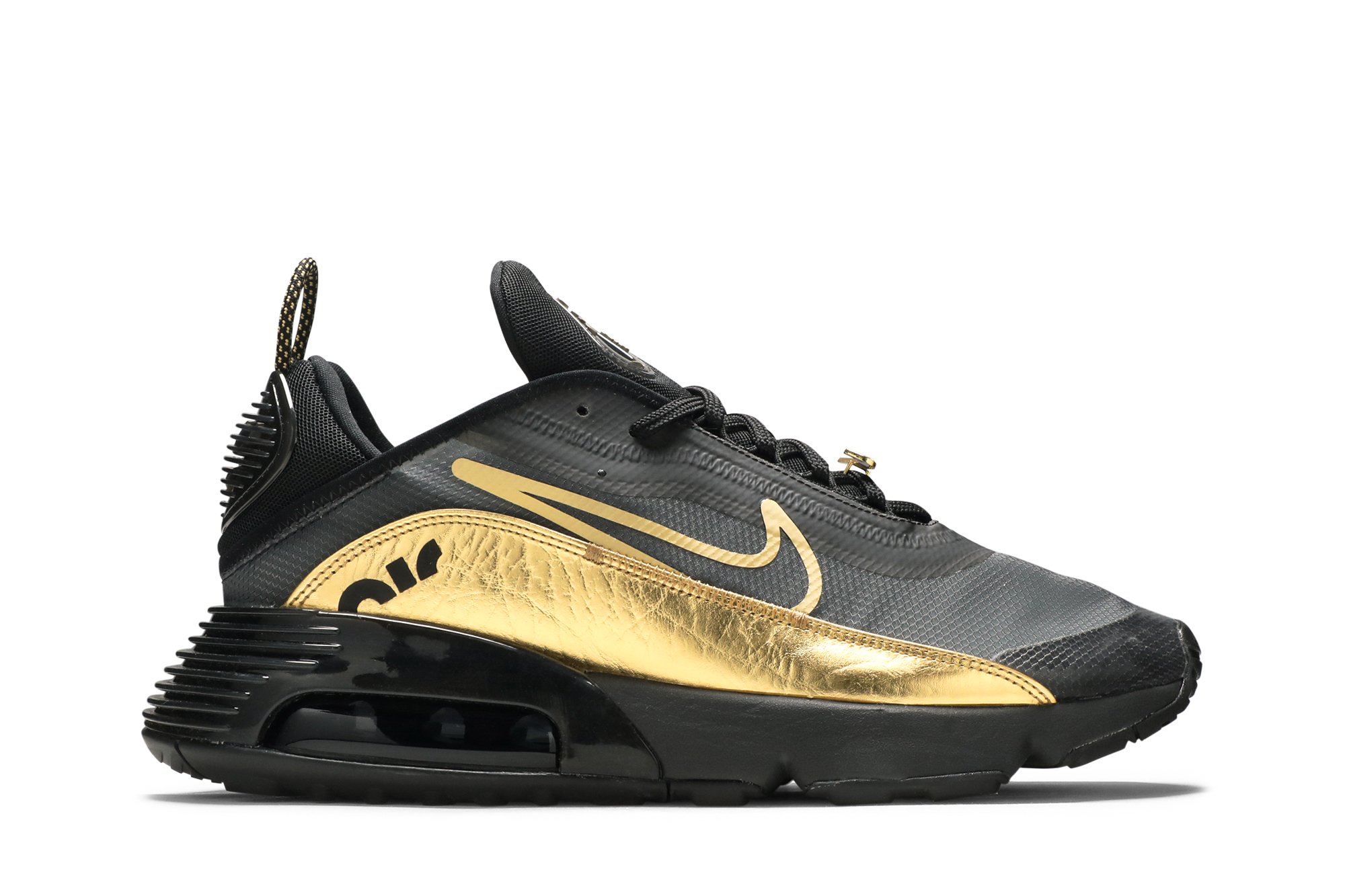 nike air 2090 black and gold