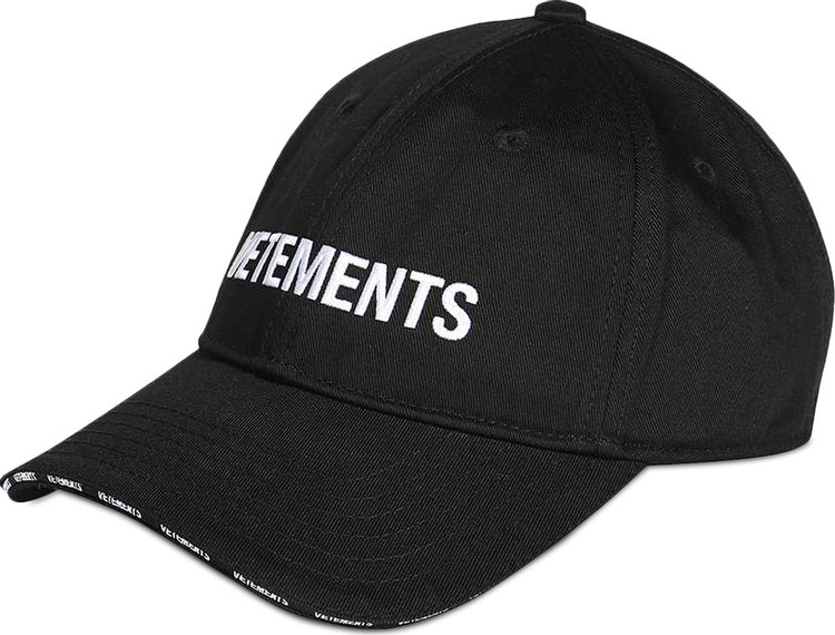 Vetements Classic Logo Cap 'Black'