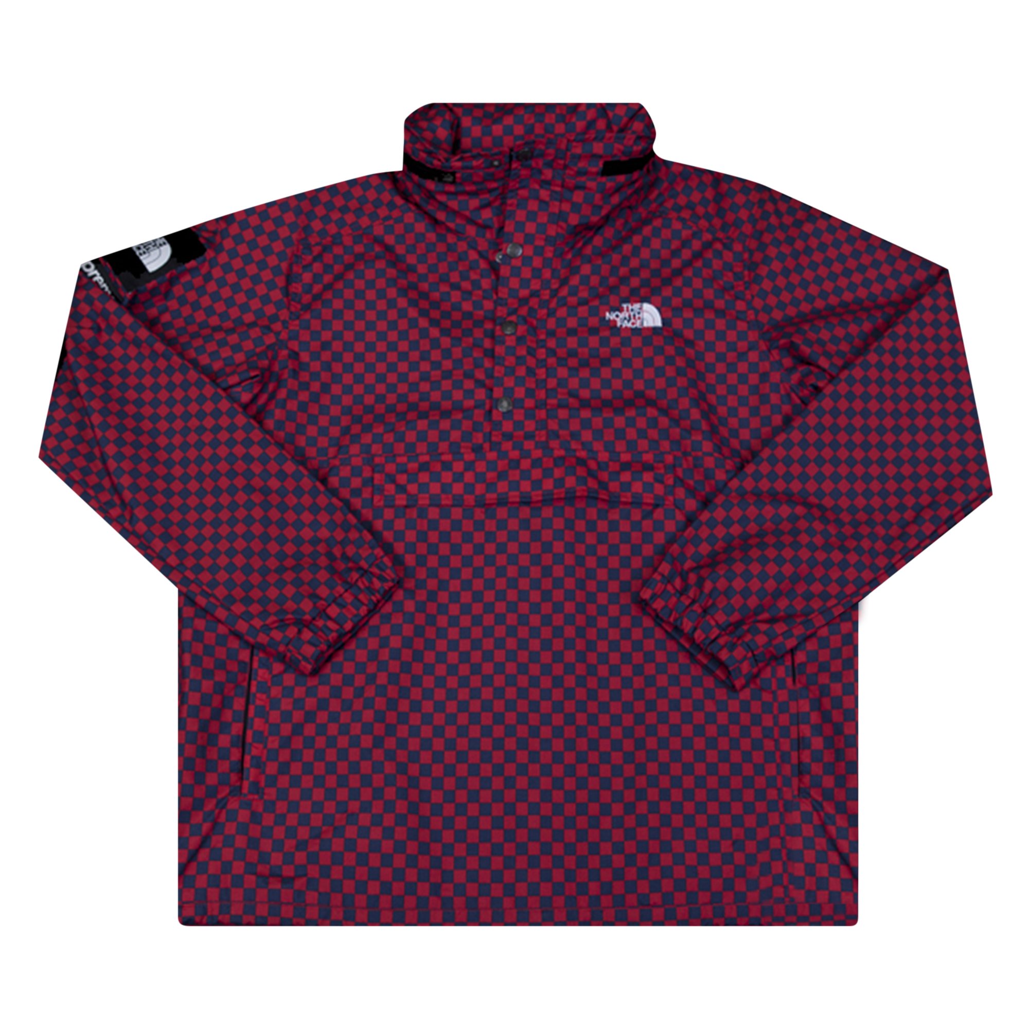Buy Supreme x The North Face Pullover Checkered Jacket 'Red/Navy 