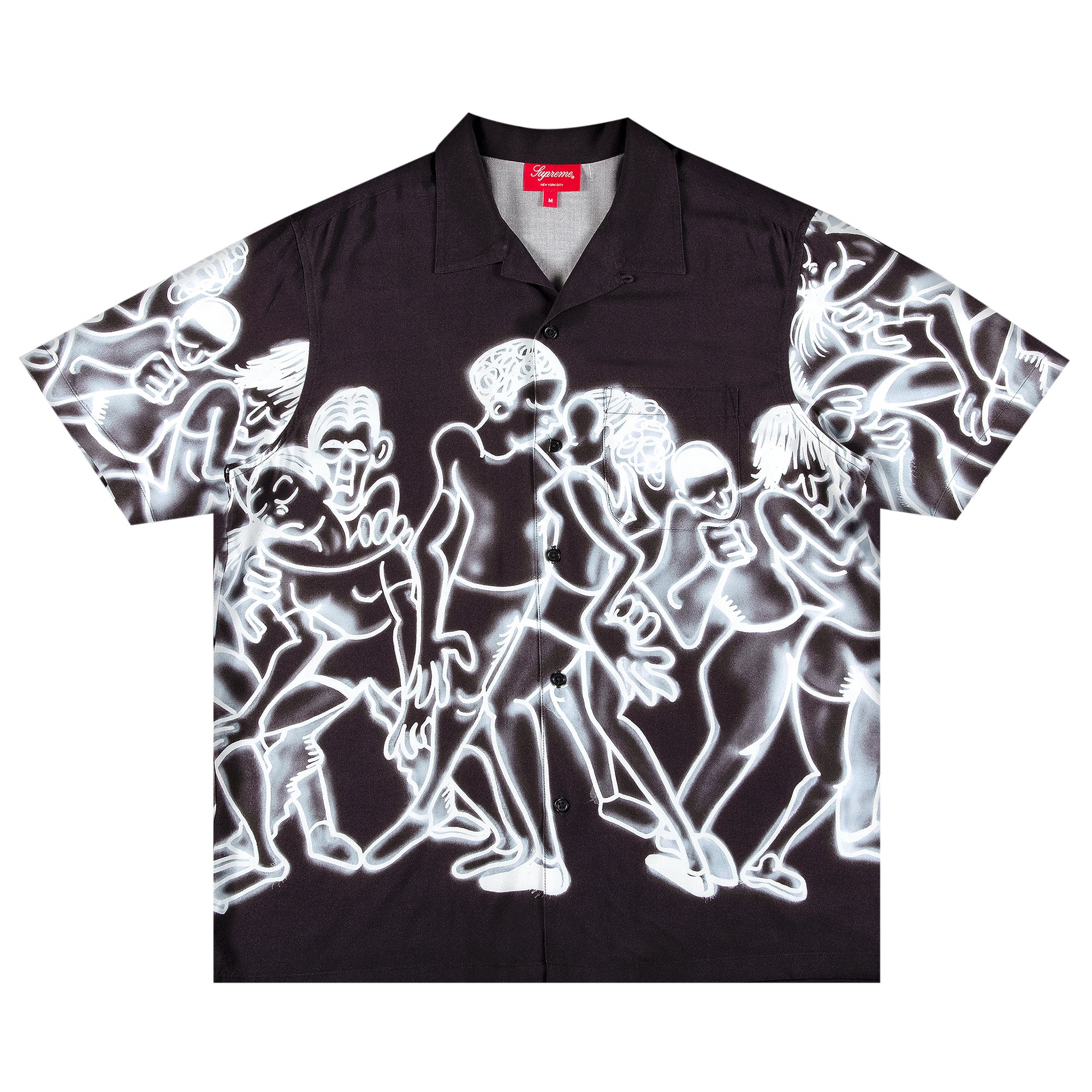 トップス シャツ Supreme Dancing Rayon Short-Sleeve Shirt 'Black' | GOAT