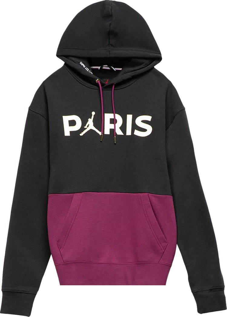 cobija Recepción Grifo Air Jordan PSG Paris Saint-Germain Fleece Pullover Hoodie 'Bordeaux' | GOAT