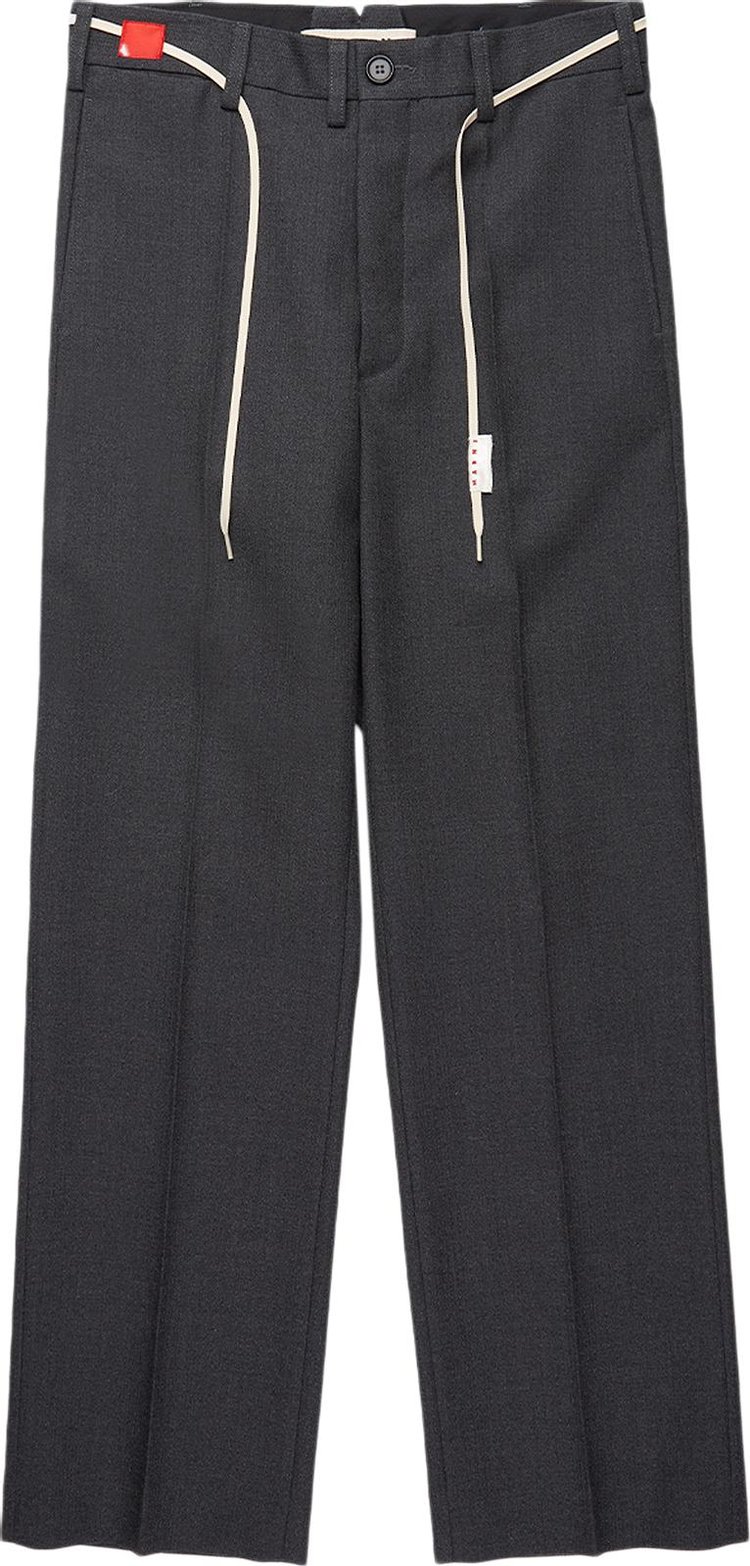 Marni Shoe Lace Pants 'Charcoal Stripe'