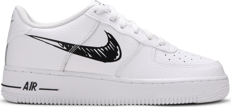 Nike Air Force 1 Low Black White (GS) for Women