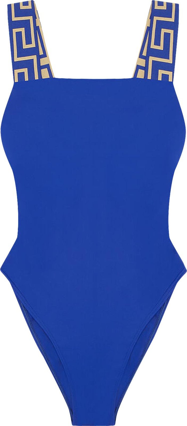 Versace Greca Border One-Piece Swimsuit 'Lapis'