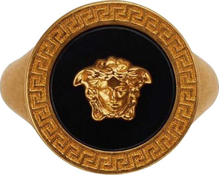 Versace Resin Medusa Ring 'Gold'