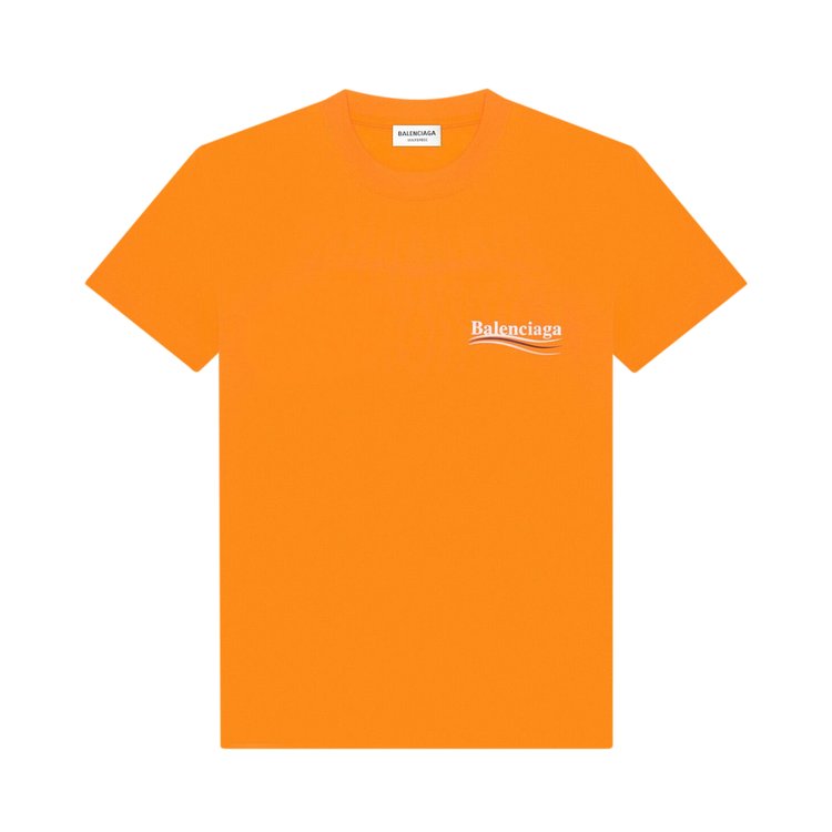 Balenciaga Political Campaign Small Fit T-Shirt 'Fluorescent Orange'