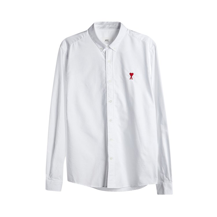 Ami Button Down Shirt 'White'