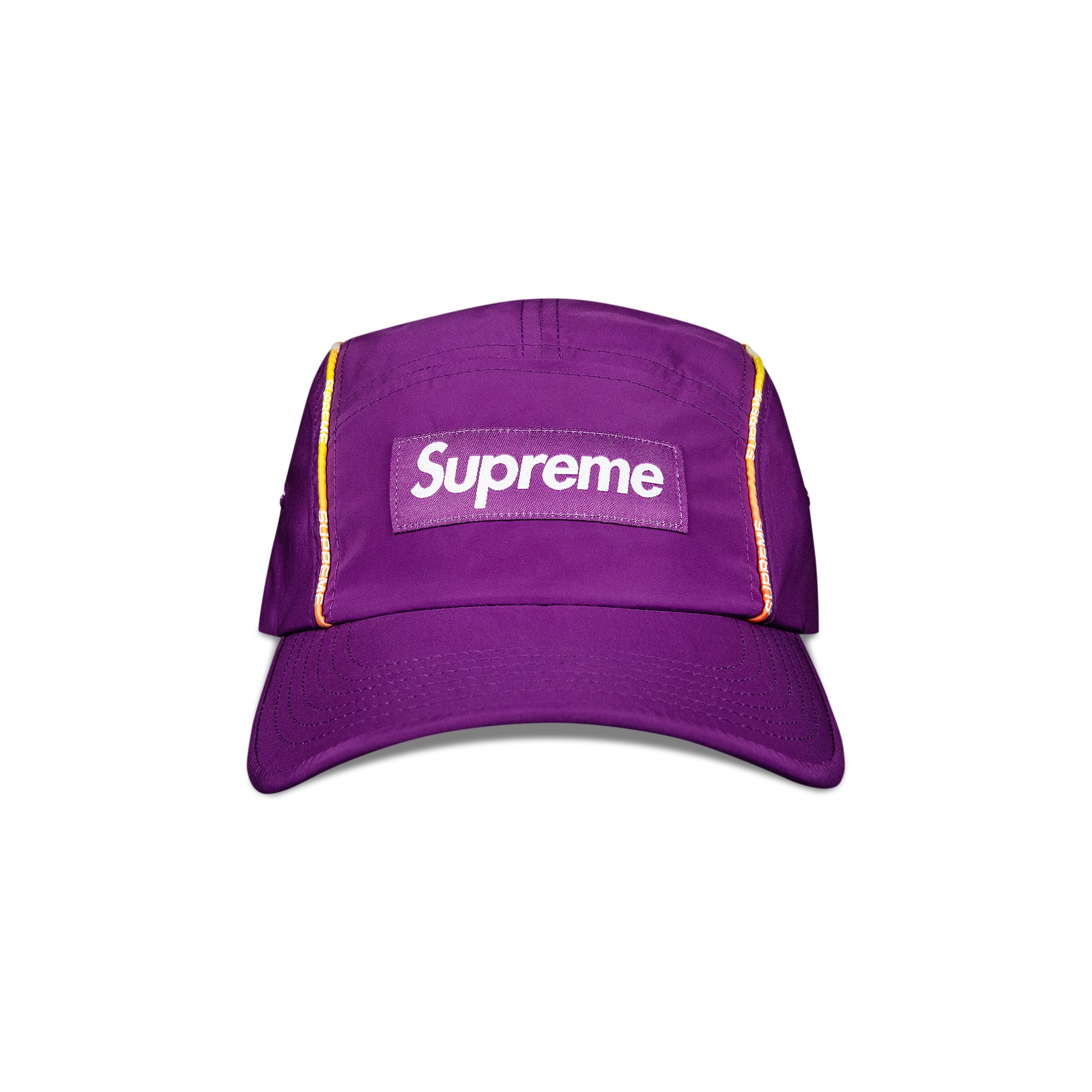 Buy Supreme Gradient Piping Camp Cap 'Purple' - SS21H106 PURPLE | GOAT