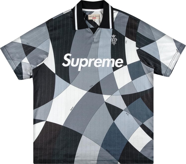 Supreme x Emilio Pucci Soccer Jersey 'Black' | Men's Size L