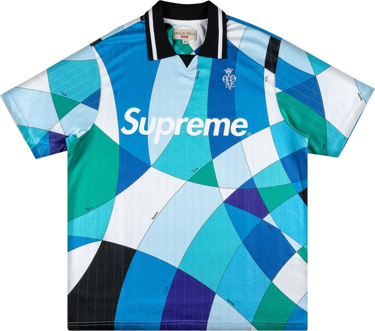Supreme x Emilio Pucci Soccer Jersey 'Blue'