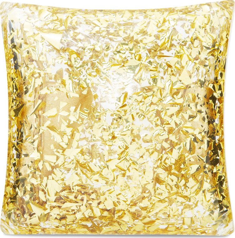 Bottega Veneta Borsa Plexi Metallic Clutch 'Gold'