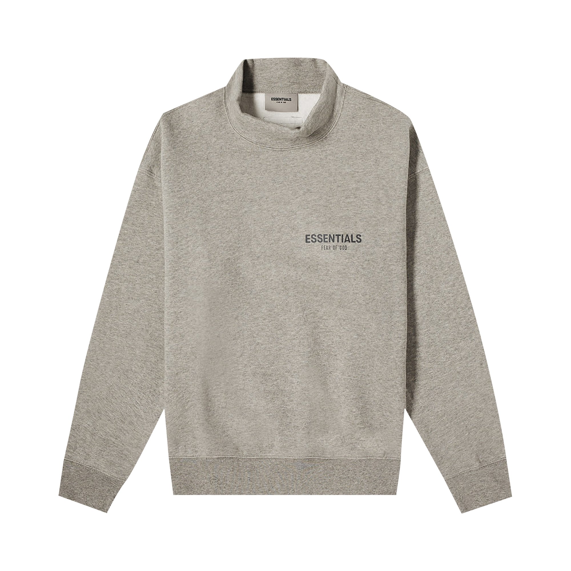 Fear of God Essentials Pullover Mockneck 'Heather Oatmeal'