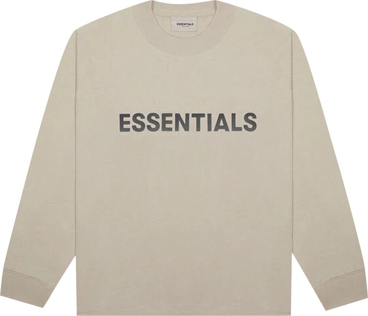 Buy Fear of God Essentials Long-Sleeve T-Shirt 'Tan' - 0125 25050 0204 ...
