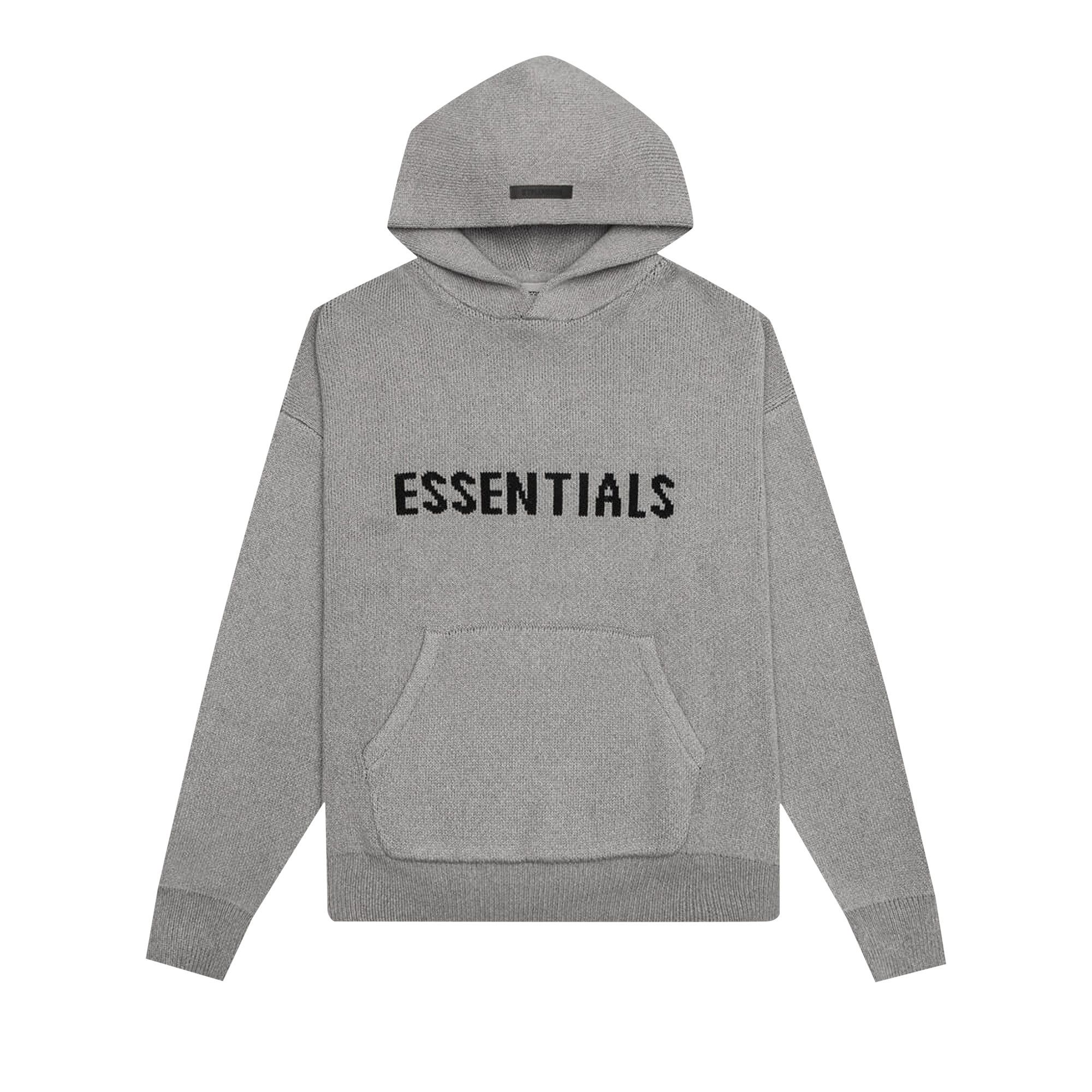 Buy Fear of God Essentials Knit Pullover 'Dark Heather Oatmeal