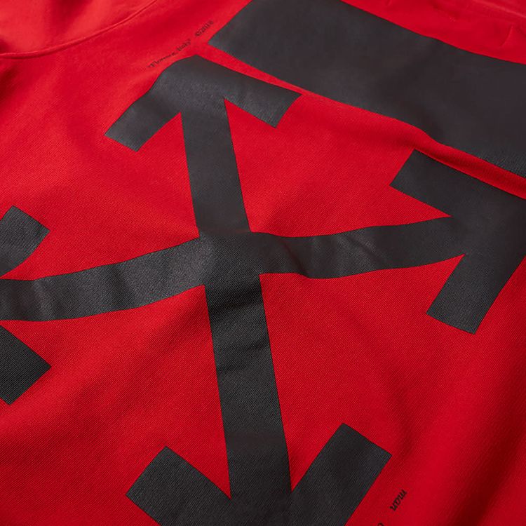 Off White Mona Lisa Hooded Sweatshirt Red