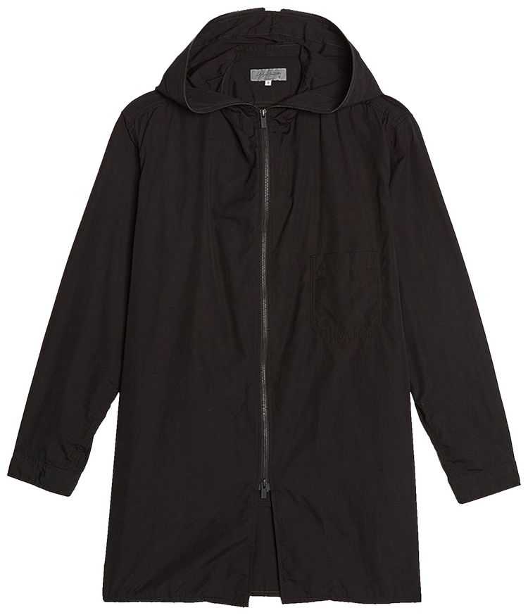 Yohji Yamamoto Pour Homme Chainstitch Hood Shirt Black