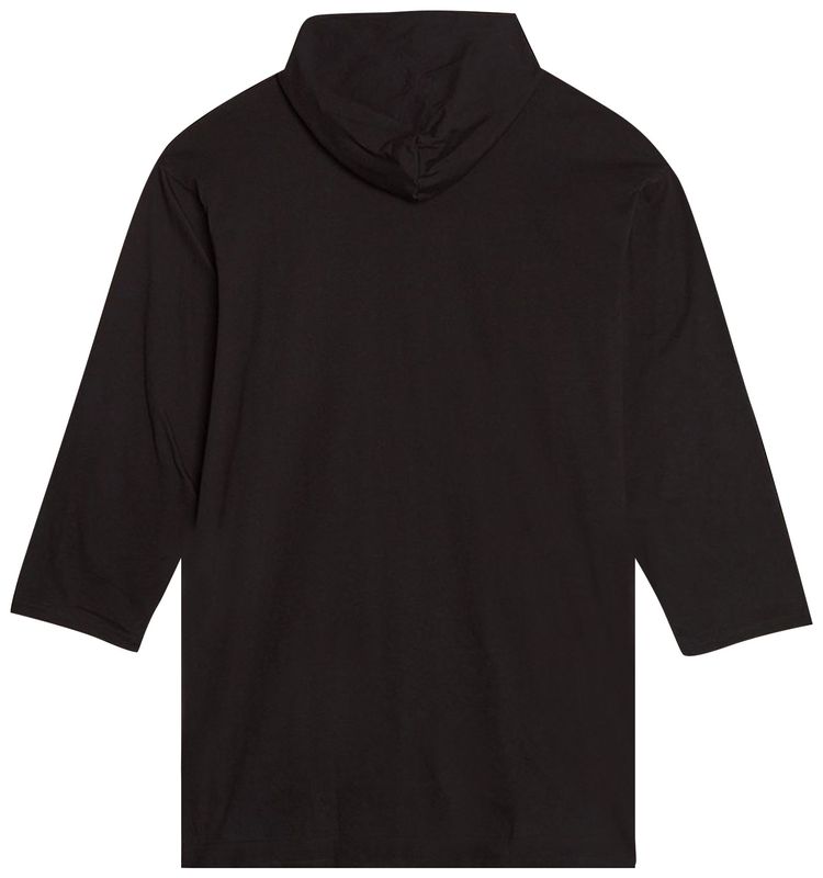 Yohji Yamamoto Pour Homme This Man Print Hoodie Black
