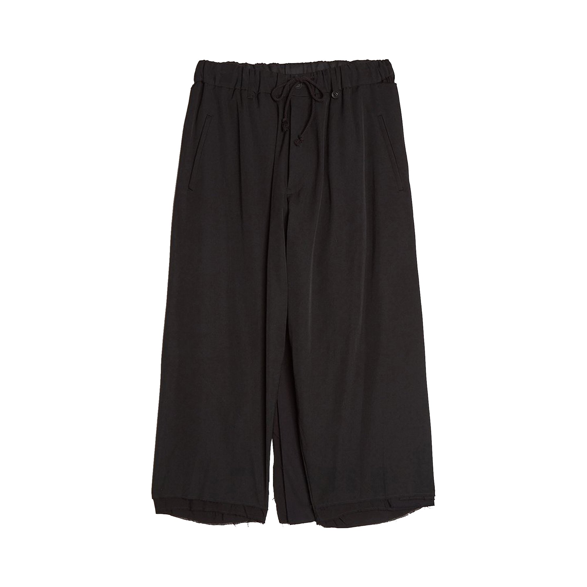 Buy Yohji Yamamoto Pour Homme Layered Wrap Pants 'Black' - HR P14