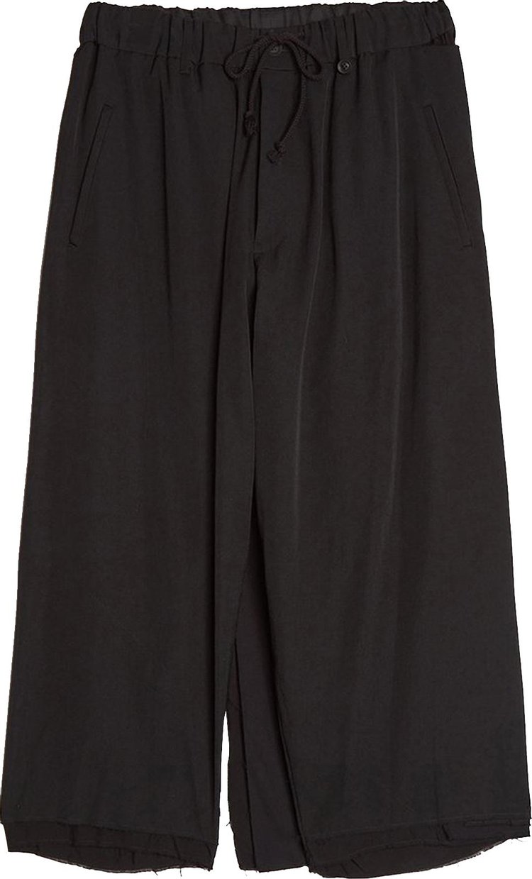 Buy Yohji Yamamoto Pour Homme Layered Wrap Pants 'Black' - HR P14 802 ...