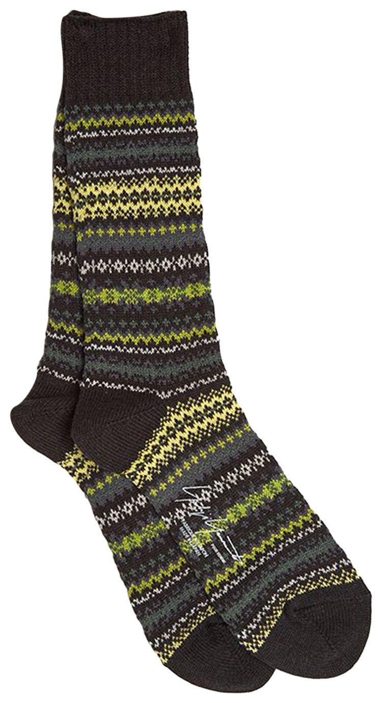 Yohji Yamamoto Pour Homme Fairsile Socks Black