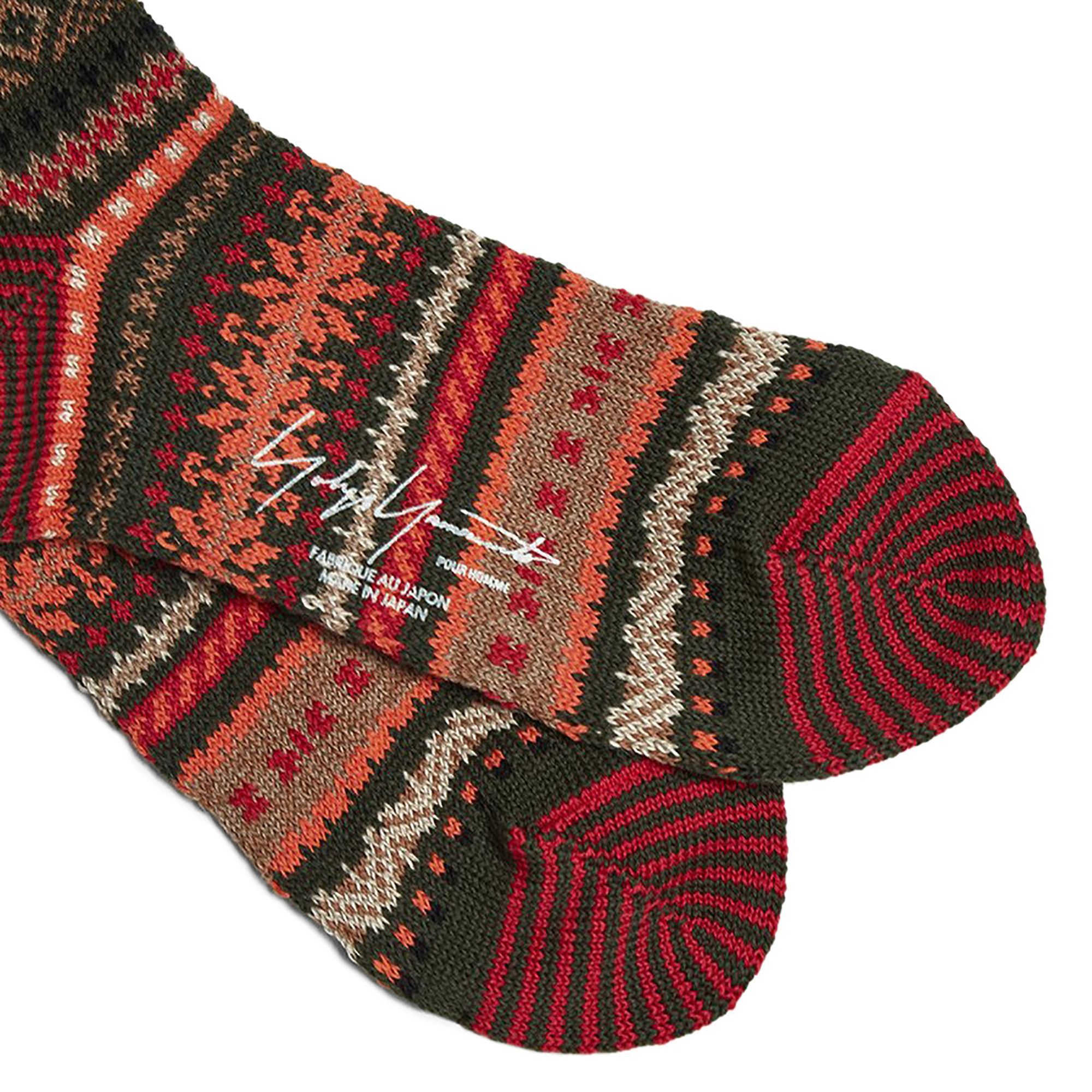 Buy Yohji Yamamoto Pour Homme Fairsile Socks 'Green' - HR