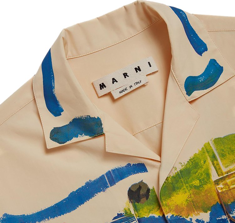 Marni Cotton Poplin Shirt Beige