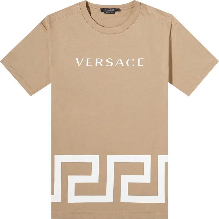 Versace Greca T-Shirt 'Beige'