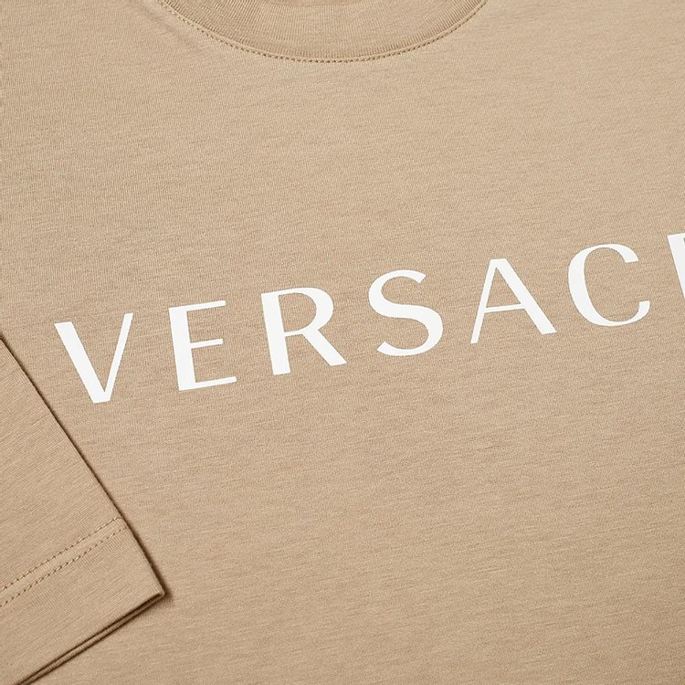 Versace Greca T Shirt Beige