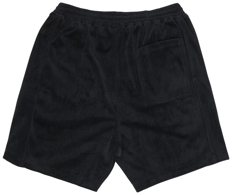 Pleasures Party Animal Velour Shorts Black
