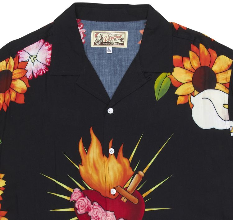 Pleasures Heart Button Down Black