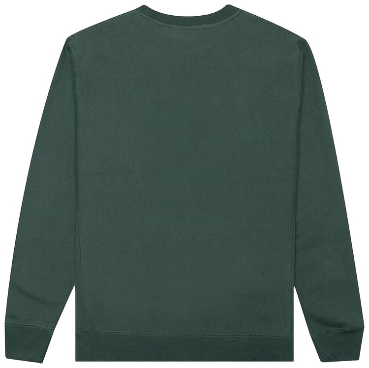Pleasures Thicc Applique Premium Crewneck Alpine Green