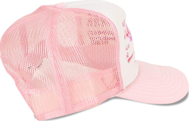 Sp5der x Young Thug Trucker Cap PinkWhite