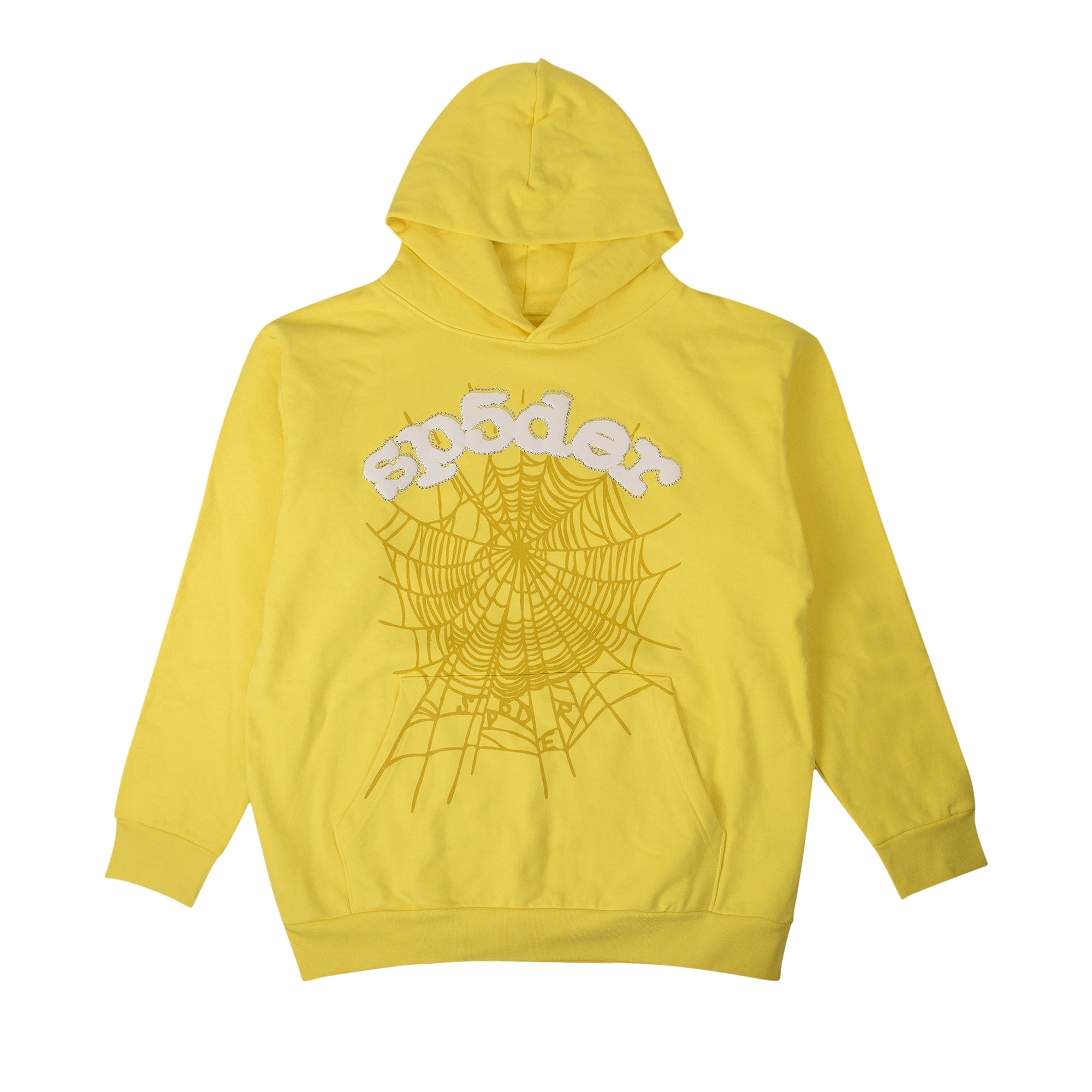 Buy Sp5der Logo Hoodie Sweatshirt 'Yellow' - 2406 100000106LHS YELL | GOAT
