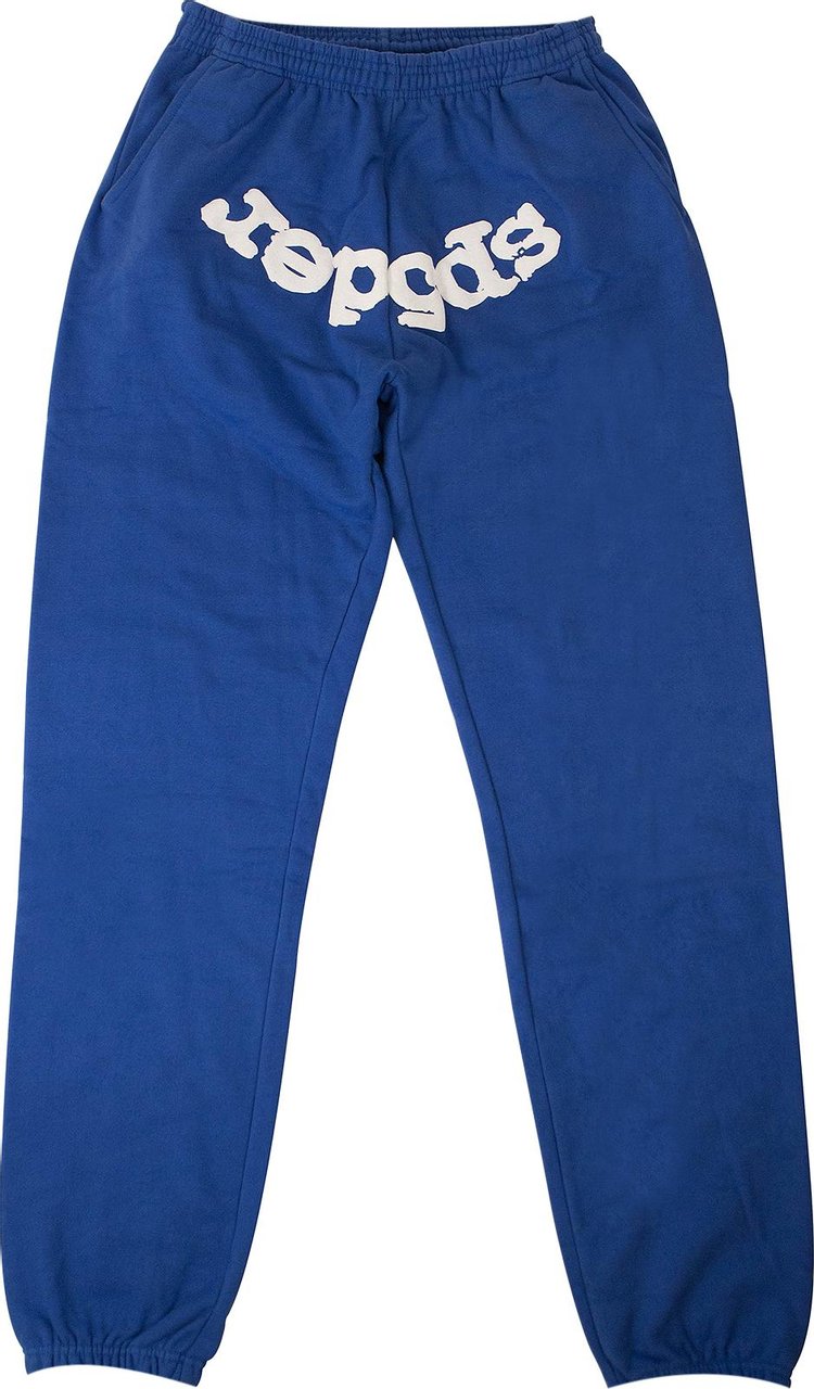 Buy Sp5der Logo Print Sweatpants 'Blue' - 2406 100000204LPS BLUE