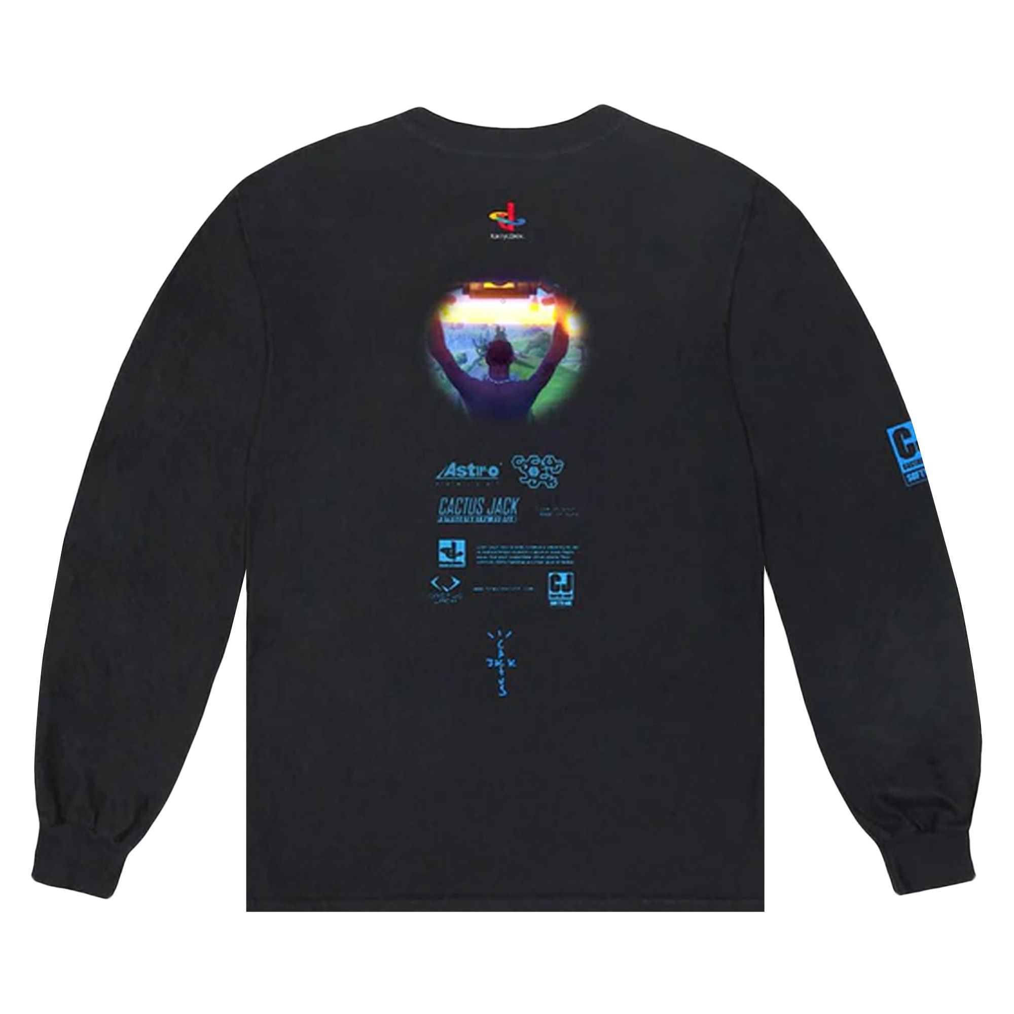 商品画像：Black CJ Gaming Travis Scott The Scotts Longsleeve Jersey: L 3