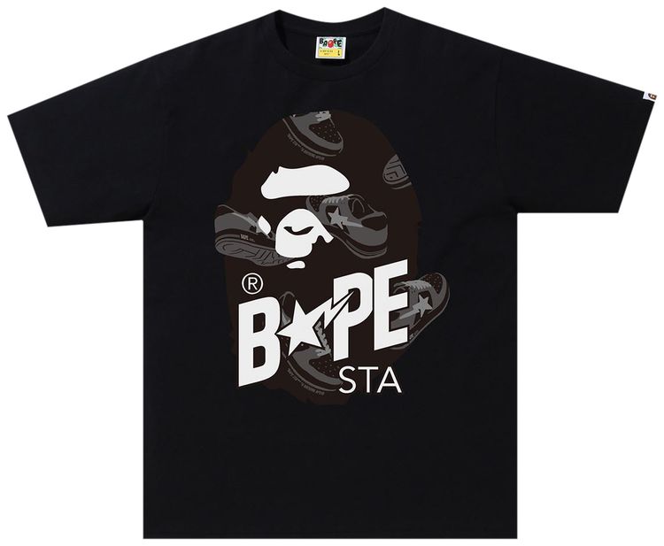 BAPE Random Bape Sta Ape Head Relaxed Tee Black