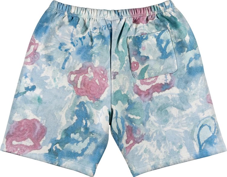 Supreme Small Box Sweatshort Watercolor Floral