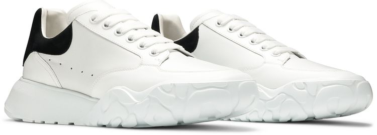 Alexander McQueen Oversized Court Trainer White Black