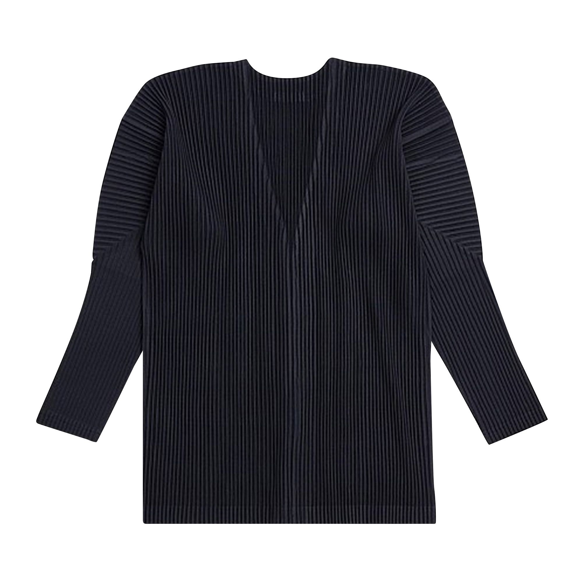 Buy Homme Plissé Issey Miyake Basics Cardigan 'Black' - HP18JL141