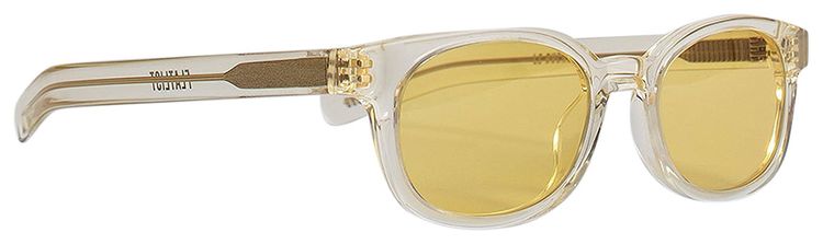Flatlist Le Bucheron Sunglasses Crystal YellowSolid Yellow