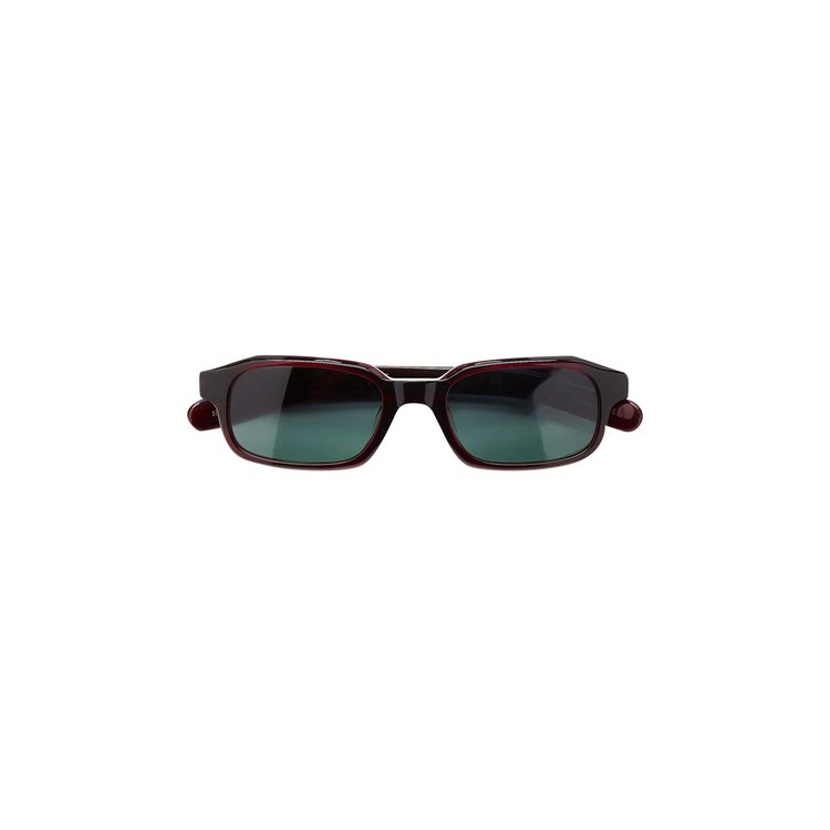 Flatlist Hanky Sunglasses 'Solid Burgundy/Green Gradient'