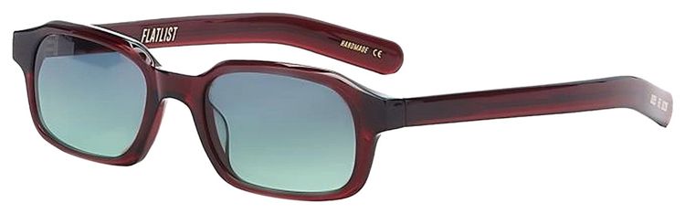 Flatlist Hanky Sunglasses Solid BurgundyGreen Gradient